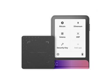 LEDGER Hardverski kripto novčanik Flex, s ključem za oporavak, grimizno-magenta