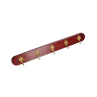 Vješalica boja bukve mahagonija / sjajno mesing