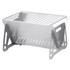 NORTHIX Sklopivi roštilj na drveni ugljen od nehrđajućeg čelika kompaktni, srebrna