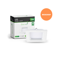 GREEN TECH LED panel 3 W ugradni kvadratni 4200 K