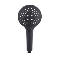 INTER CERAMIC Tuš ručica, 3 funkcije, 12 cm, ABS, crna