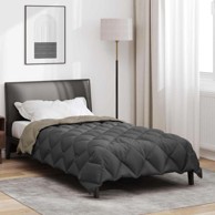 Zimska pokrivača 200x140 cm, svijetlo siva i antracit