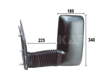 ALKAR Retrovizor Iveco Daily 00-06, lijevi, vanjsko podešavanje, duga ruka