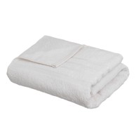 CASA SELECCIÓN Bijeli pamučan ručnik od frotira 100x150 cm Simple
