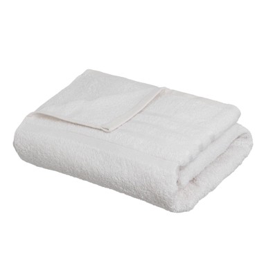 CASA SELECCIÓN Bijeli pamučan ručnik od frotira 100x150 cm Simple
