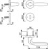 HOPPE Garnitura s rozetom VERONA 1510/42KB/42KBS F9714M OB, aluminij, crna