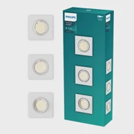 PHILIPS Peridot ugradbena podesiva svjetiljka 7w gu10 bijela 3pk