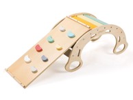 ELINELI Drvena Montessori ljuljačka 5u1 sa daskom 2u1