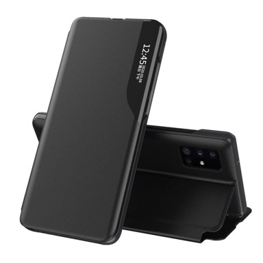 MG Preklopna maskica za Huawei P40 Lite E, Eco Leather View, crna