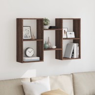 Zidna polica boja smeđeg hrasta 96x18x60 cm konstruirano drvo
