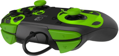 PDP Kontroler za Nintendo Switch Rematch 1up Glow In The Dark, žični, crno/zeleni