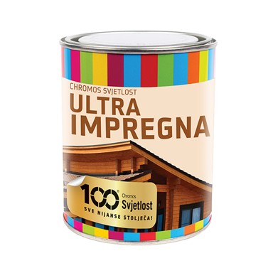 CHROMOS SVJETLOST Impregnacija za drvo Ultra impregna, 0,75 L