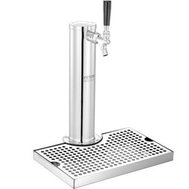 VEVOR Kegerator toranj komplet jedna slavina 17,1 x 11,5 x 43,5 cm nehrđajući čelik