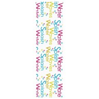 Rolo zavjesa za tuš, 60x240 cm, šareno