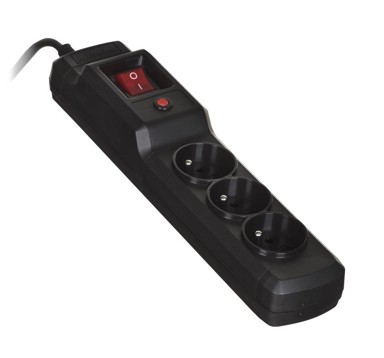 ACTIVEJET Utičnica Combo 3GN 5 m, crna