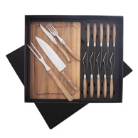 ORION Set pribora za jelo 15 kom, od nehrđajućeg čelika, srebrna/prirodna boja