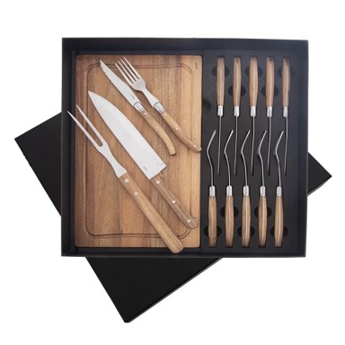 ORION Set pribora za jelo 15 kom, od nehrđajućeg čelika, srebrna/prirodna boja