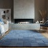 FLAIR RUGS Tepih vuneni Checkerboard ručno rađen 160x230 cm, tamno plavi