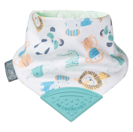 CHEEKY CHOMPERS Podbradak/marama s grizalom Premium Cheeky ZOO