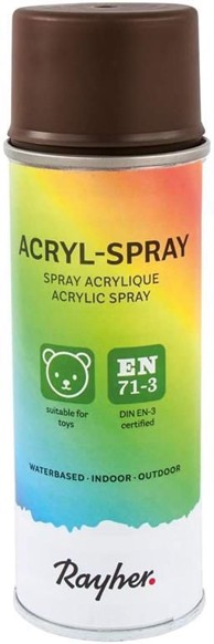 RAYHER Sprej akril, 200 ml, tamno smeđa