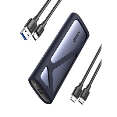 UGREEN Kućište za SSD M.2, USB 3.2 Gen 2, 10 Gbps, siva