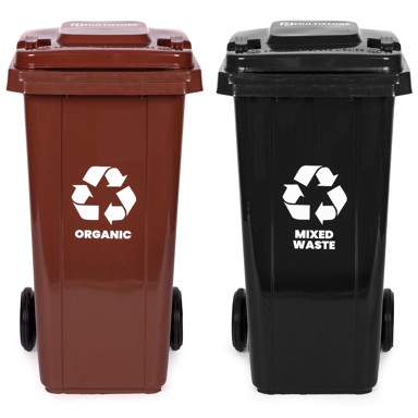 Set kanti za otpad 2x120 l