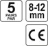 YATO Čepići za uši, YT-7455, SNR 22 dB, silikonski, 5 pari