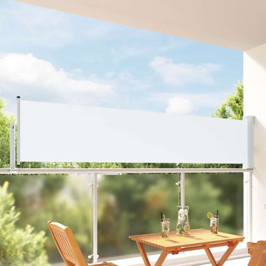 Bočna tenda, pravokutna, 60 x 300 cm, bijela