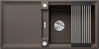 BLANCO Sudoper Adira XL 6 S InFino Silgranit sklopiva rešetka, s dalj.upr. - kava