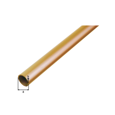 GAH ALBERTS Aluminijska profil cijev, 2x0,3x1000 mm