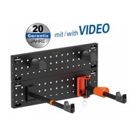 TRANSMEDIA Zidni nosač za bicikl TRN-HR14-L, vertikalni i horizontalni, širina gume do 45 mm, nosivost do 30 kg