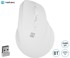 NATEC Miš Crake 2, okomiti, bežični, bijeli