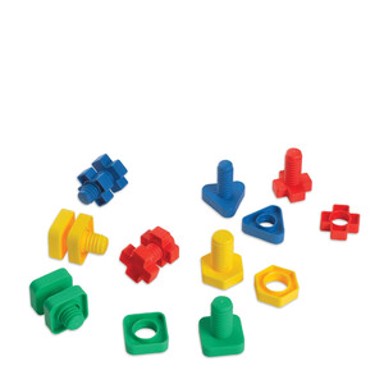 EDUSHAPE Kocke Nuts & Bolts, 48 kom