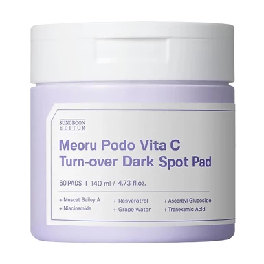 SUNGBOON EDITOR Tonizirajući jastučići protiv pigmentacijskih mrlja Meoru Podo Vita C Dark Spot Pad 60 kom