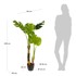 KAVE HOME Umjetna monstera, visina 130 cm  