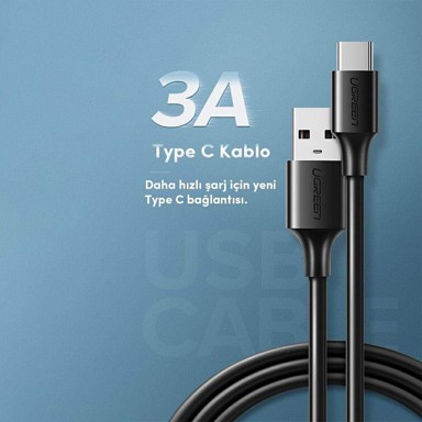 UGREEN Kabel USB-A 2.0 na USB-C, crni, 3m