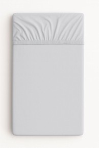 MY SWEET BABY Pamučna plahta za krevetić, 120x60 cm, siva