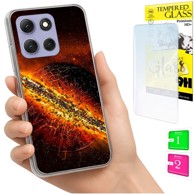 Futrola za Motorola Moto G86 Power, foto maska, stražnja futrola + zaštitno staklo 9H