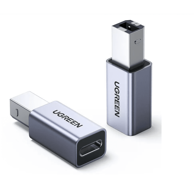 UGREEN Adapter USB-C na USB-B, srebrni