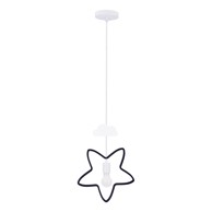 CANDELLUX LIGHTING Dječja svjetiljka Single, crno-bijela, metalno sjenilo