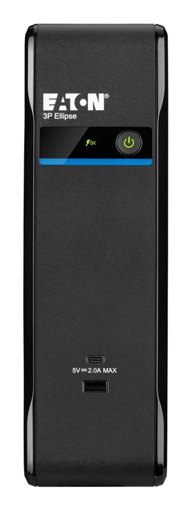 EATON UPS 3P Ellipse, 0.9 kVA, 540 W, tower, crna