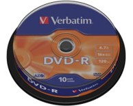 VERBATIM DVD-R medij, Mat Silver, 16×, 4,7 GB, spindle, 10 kom