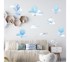 PASTELOWE Zidne naljepnice Baloni, plava