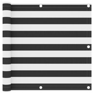 Zastor balkonski, Oxford tkanina, 90x600 cm, antracit i bijela