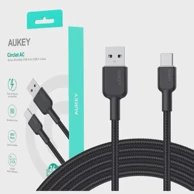 AUKEY Kabel USB-C CB-NAC2, crni, 1.8m, PD 60W, 3A
