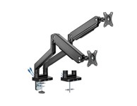 HD+ nosač za dva monitora s oprugom SolidHand-CS02U, USB, funkcija nagiba