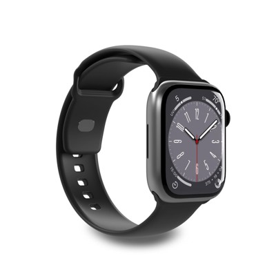 PURO Silikonski remen Icon, Apple Watch 38/40/41 mm, crni, 2 kom