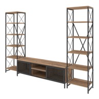 Garnitura TV komoda i 2 ormarića u dekoru Maxim bor