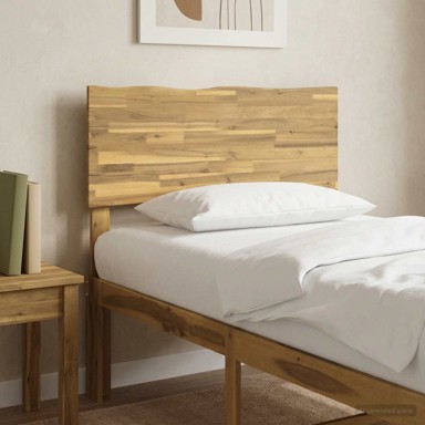ROSTOCK Uzglavlje s prirodnim rubom 75 cm, bijelo