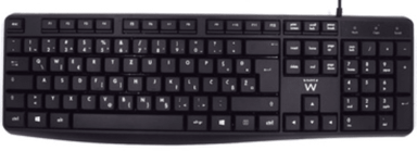 EWENT Tipkovnica poslovna, tihe tipke, USB, HRV, crna (EW3003)